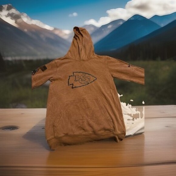 Other - NFL Pro Line Men's Chief Sweatshirt Size Large Nike Dri-Fit Pullover Gold